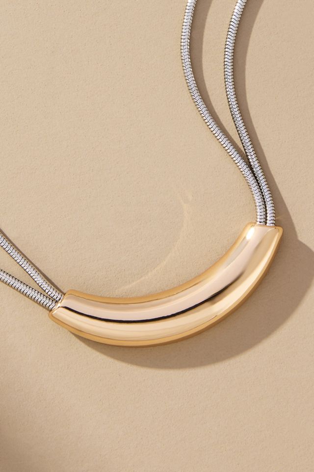 Two-Tone Tunnel Necklace #1