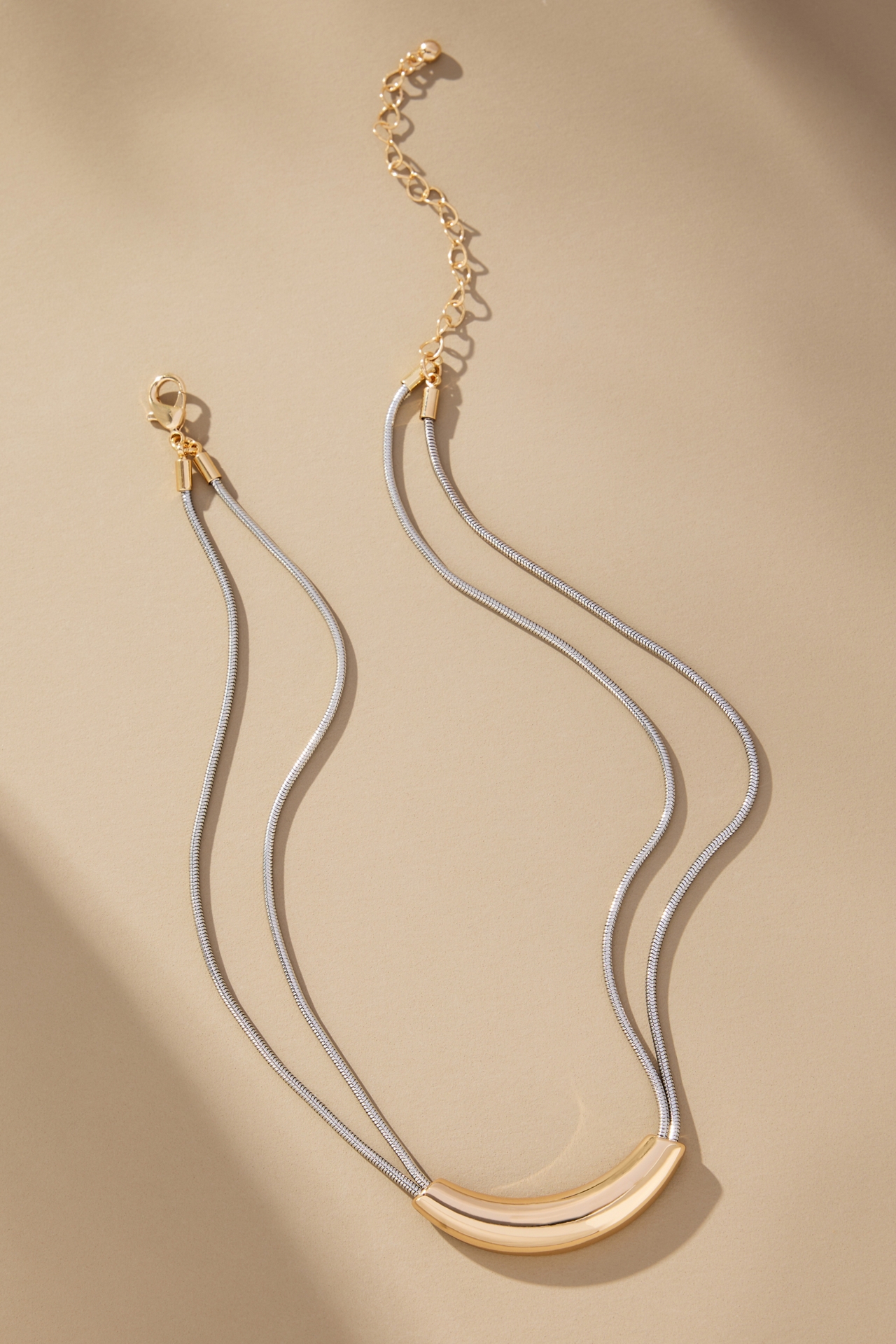 Two-Tone Tunnel Necklace