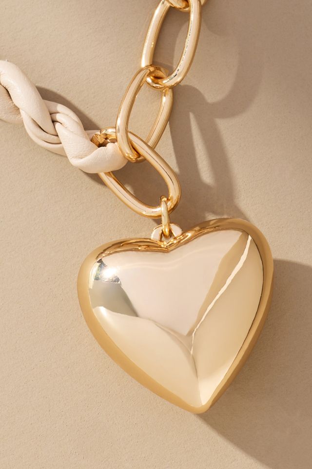 Chain Heart Pendant Necklace #2