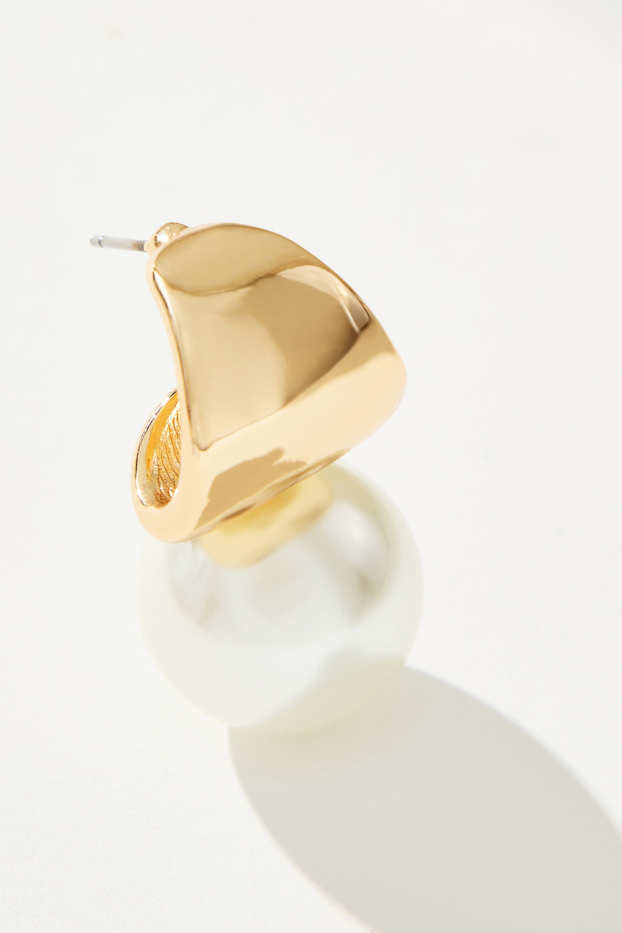 Pearl Drop Post Earrings