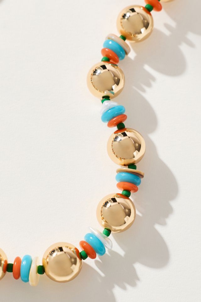 Chunky Ball-Beaded Necklace #1