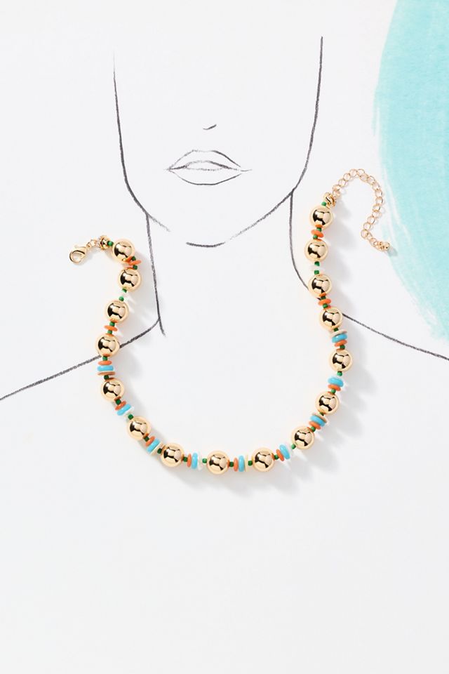 Chunky Ball-Beaded Necklace #2