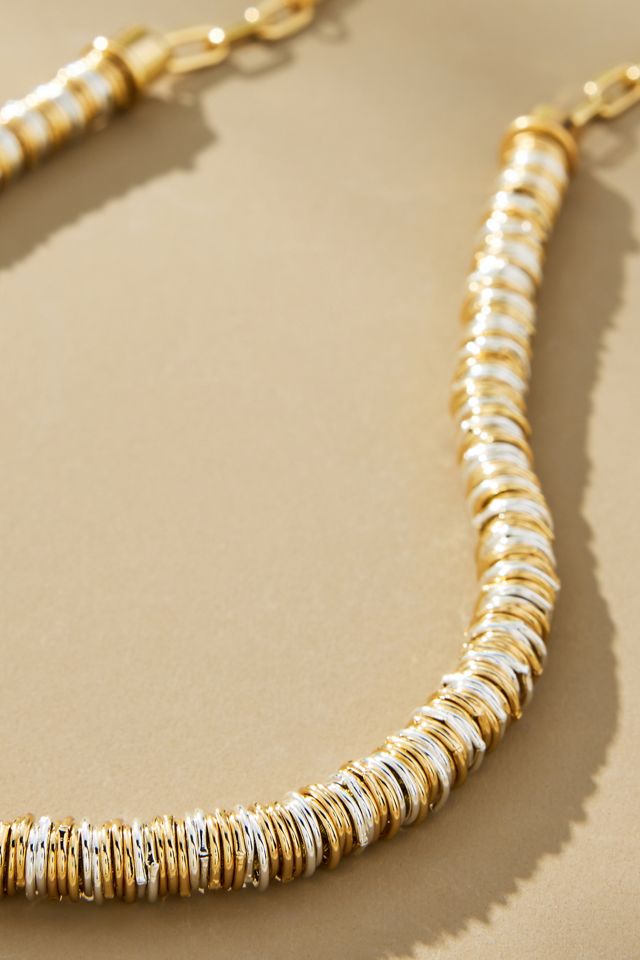 Mixed Metal Short Necklace #1