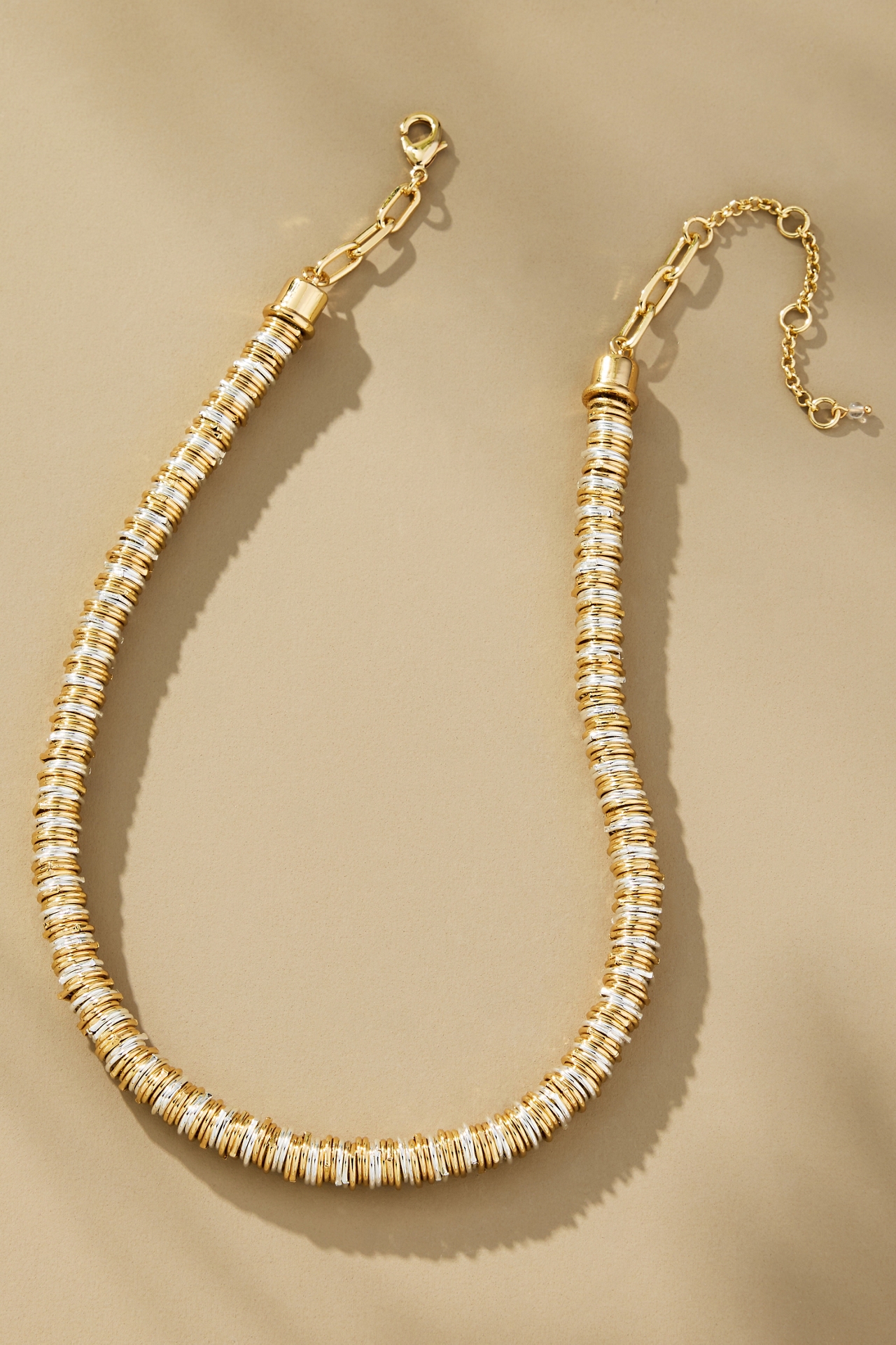 Mixed Metal Short Necklace