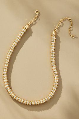 Mixed Metal Short Necklace