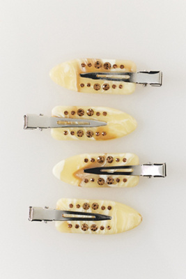 Emi Jay Popstar Clips, Set Of 4 In Sand