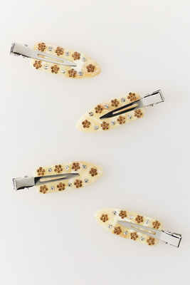 Emi Jay Popstar Clips, Set Of 4 In Sand