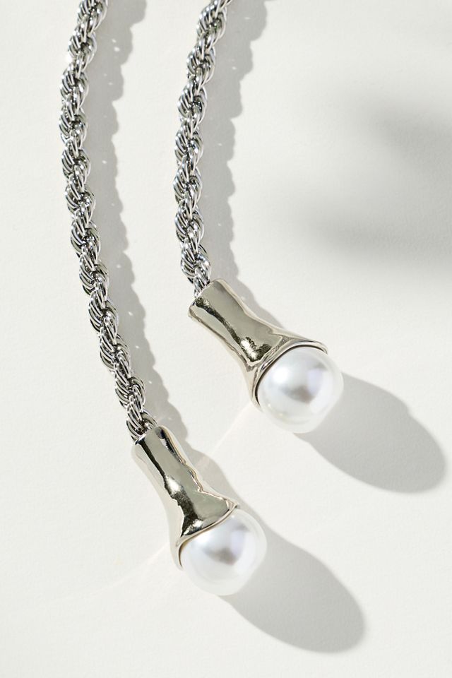 Pearl Pendant Wrap Necklace #1