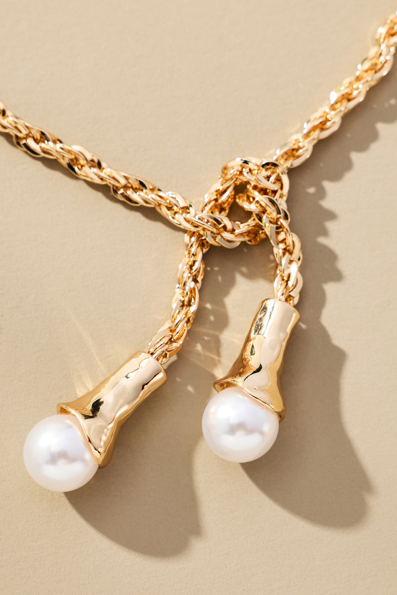 Pearl Pendant Wrap Necklace
