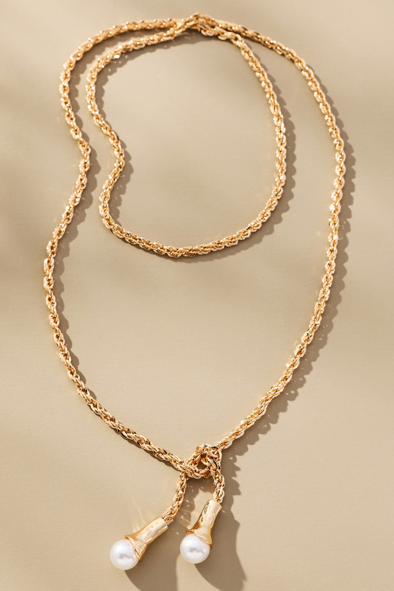 Pearl Pendant Wrap Necklace