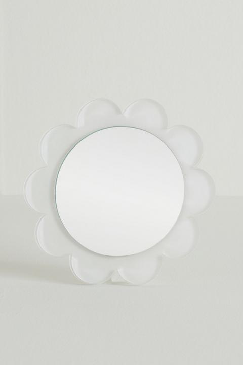 Tara Wilson Scalloped Round Vanity Mirror​