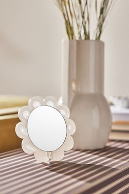 Tara Wilson Scalloped Round Vanity Mirror​