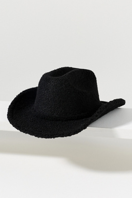 San Diego Hat Co. Sherpa Fleece Rancher In Black