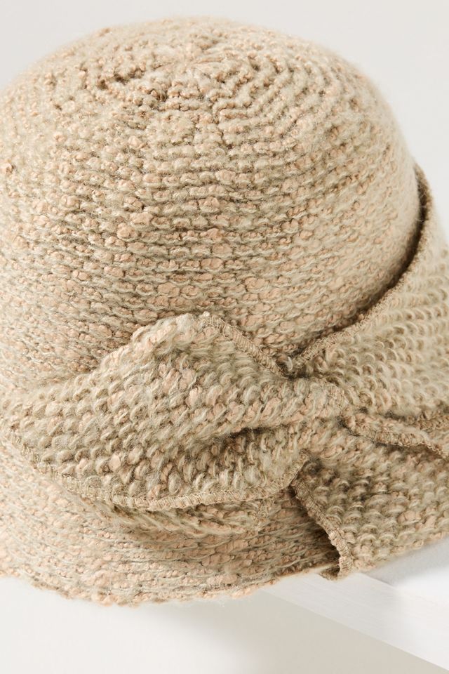 San Diego Hat Co. Knit Bow Cloche Hat #2