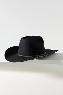 San Diego Hat Co. Wilson Studded Rancher In Black