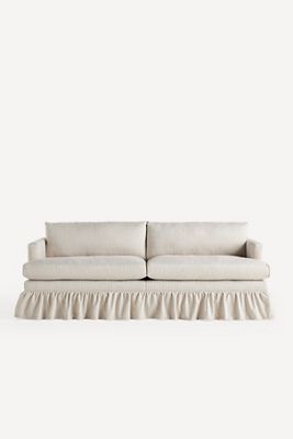 Bowen Sorrento Stripe 83" Ruffle Sofa
