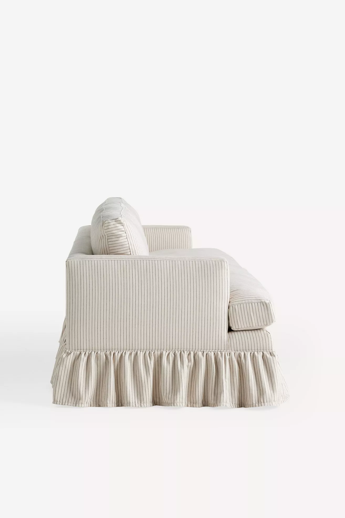 Bowen Sorrento Stripe 83" Ruffle Sofa - thumbnail 3