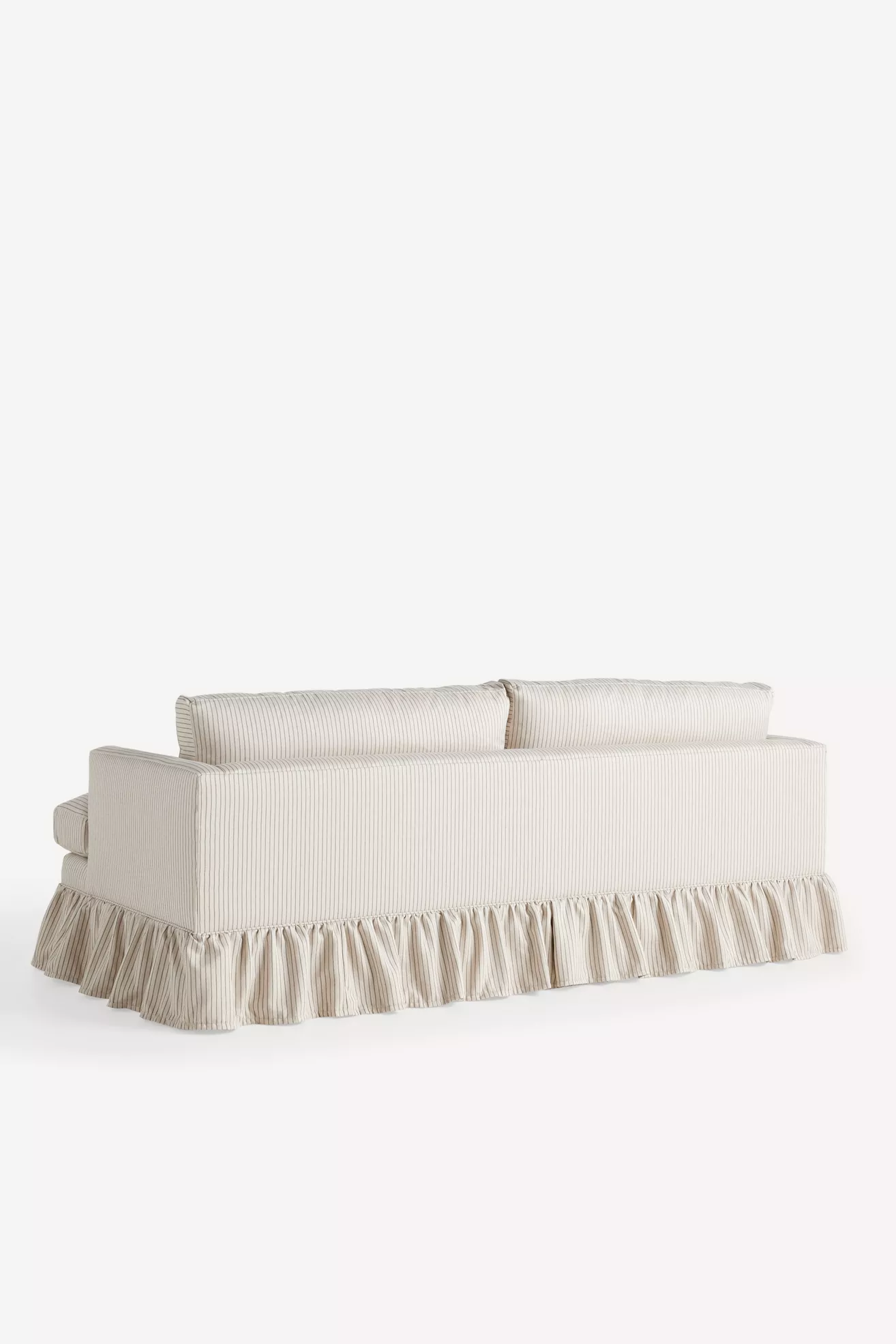 Bowen Sorrento Stripe 83" Ruffle Sofa - thumbnail 4