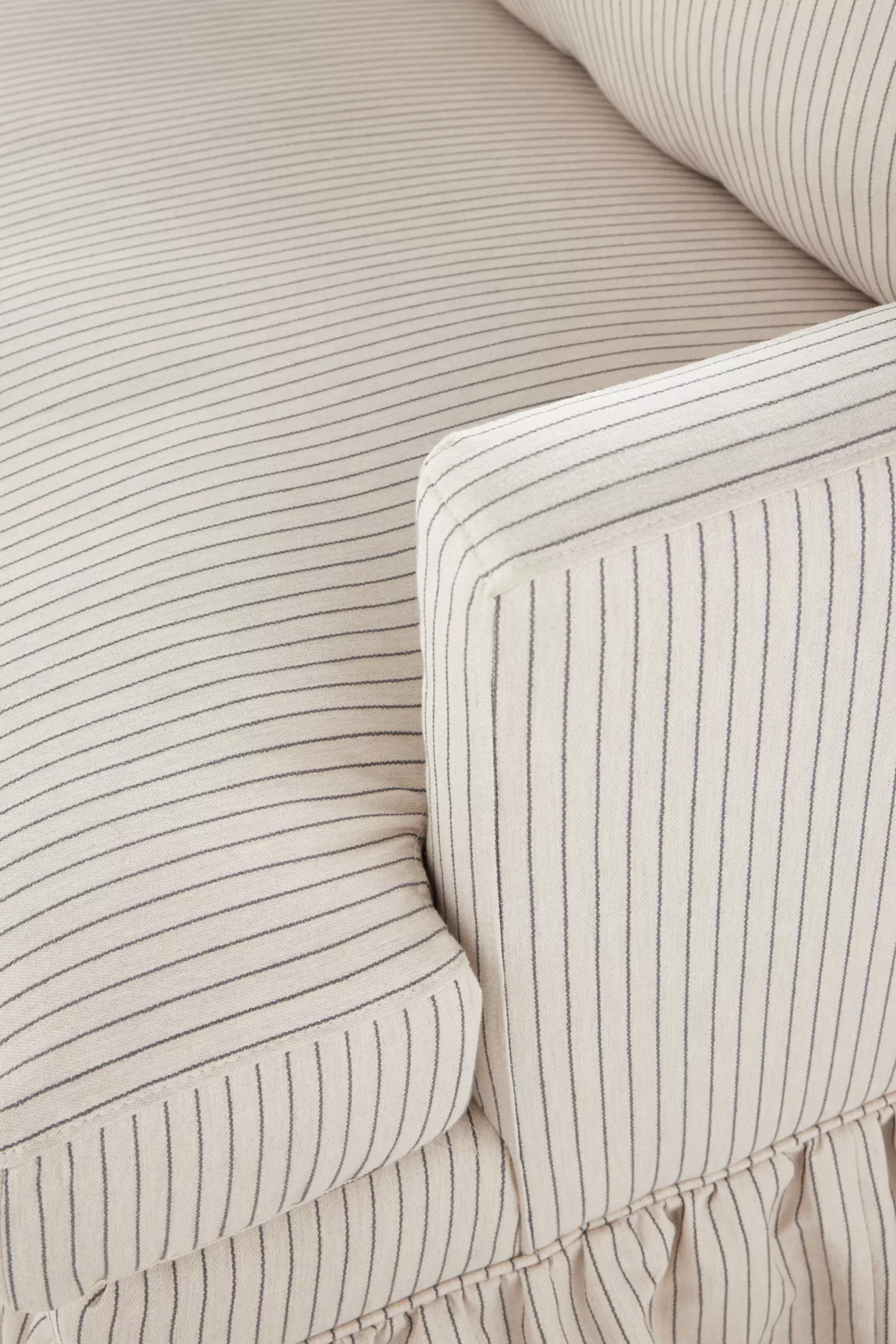 Bowen Sorrento Stripe 83" Ruffle Sofa - thumbnail 5