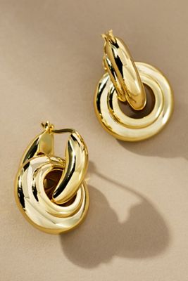 RMN Paloma Interlock Huggie Hoop Earrings