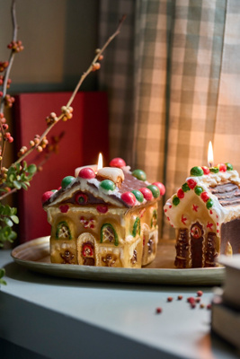 Terrain Gingerbread House Candle In Multi