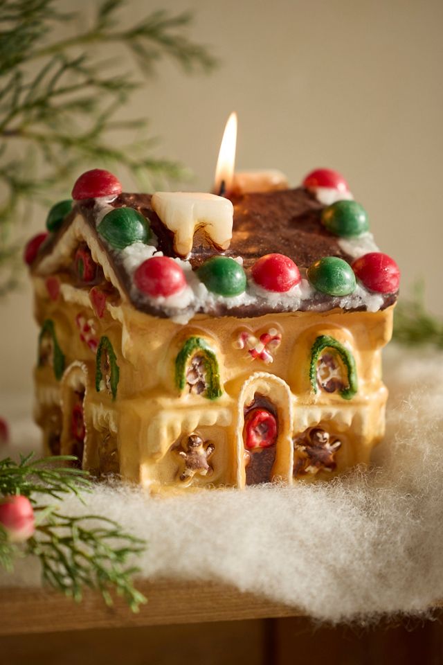 Gingerbread House Candle #1