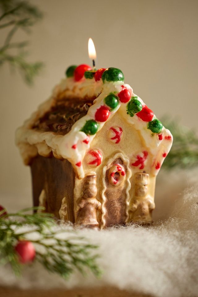 Gingerbread House Candle #2