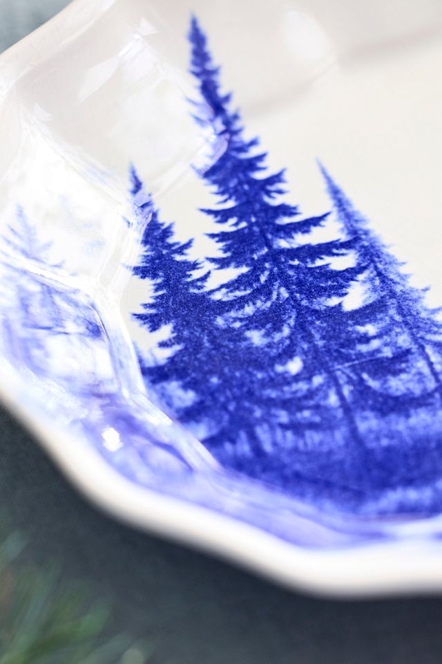Blue Forest Stoneware Serving Platter #1