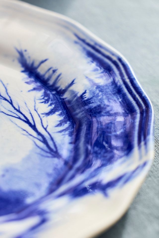 Blue Forest Stoneware Plate #1