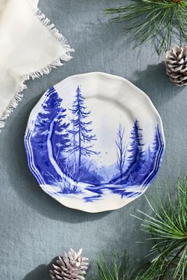 Blue Forest Stoneware Plate