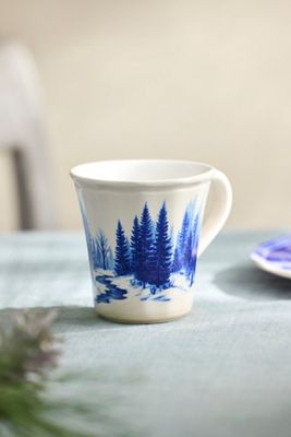 Blue Forest Stoneware Mug