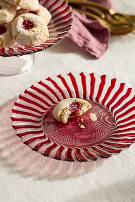 Terrain Candy Cane Glass Plate