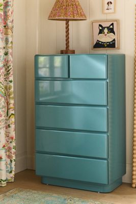 Wright Lacquer Six-Drawer Dresser