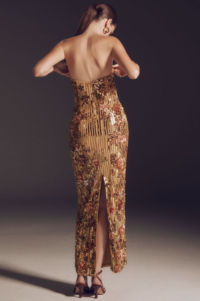 Mac Duggal Strapless Column Maxi Dress #1