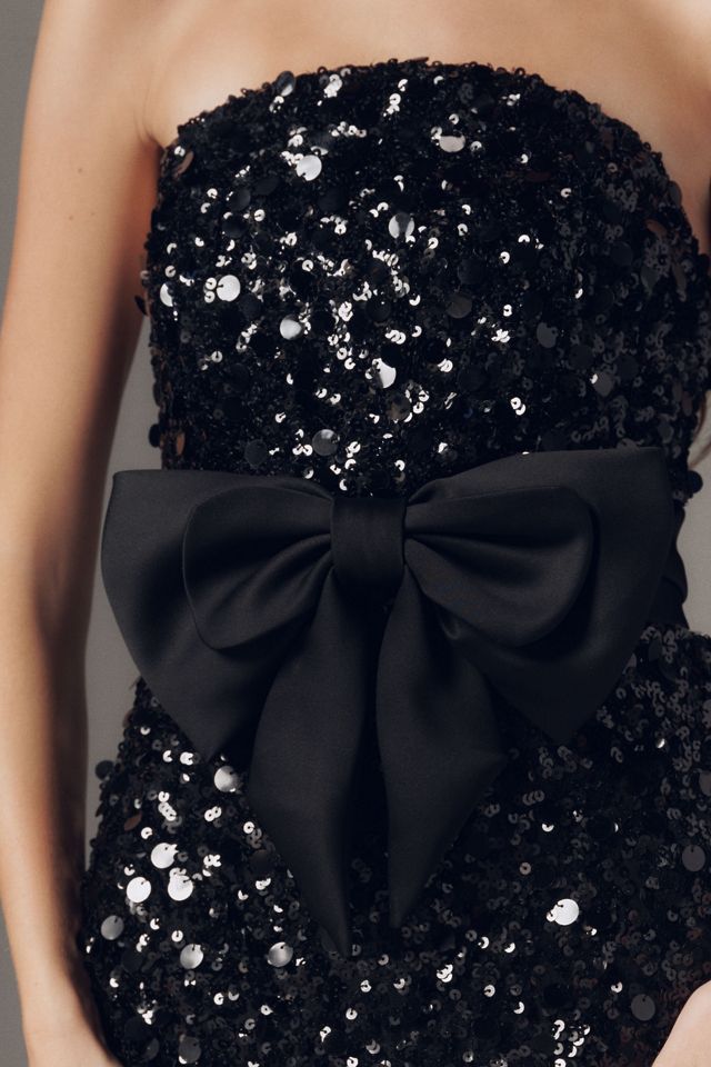 Mac Duggal Strapless Textured Column Maxi Dress #2