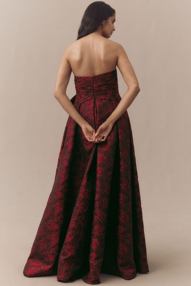 Mac Duggal Strapless Bow Gown #1