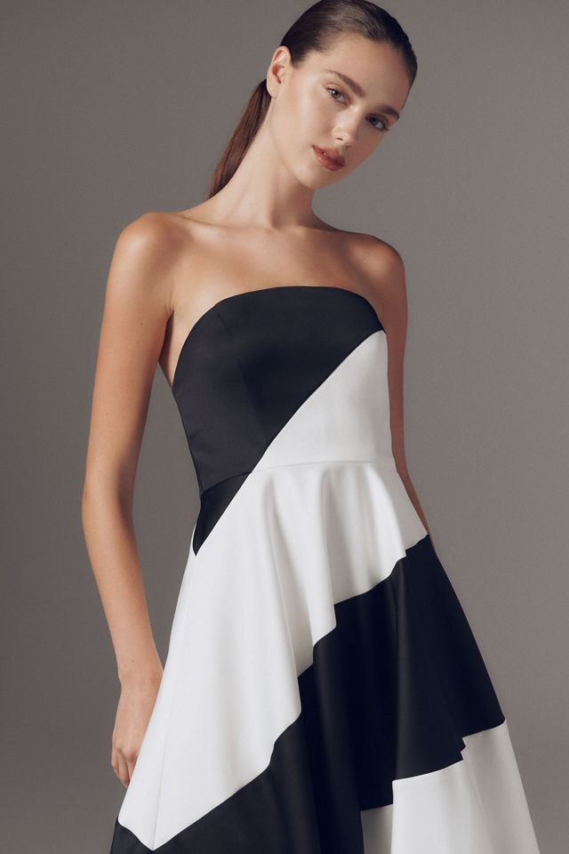 Mac Duggal Strapless Striped Maxi Dress #2
