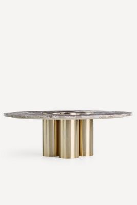 Clover Round 42" Marble Coffee Table