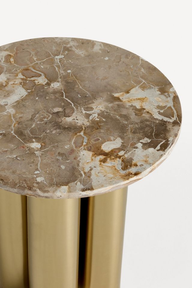Clover Marble Side Table | AnthroHome