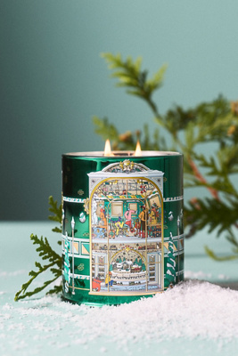 Glasshouse Fragrances Glasshouse Fresh Winter Wonderland Boxed Glass Candle In Green