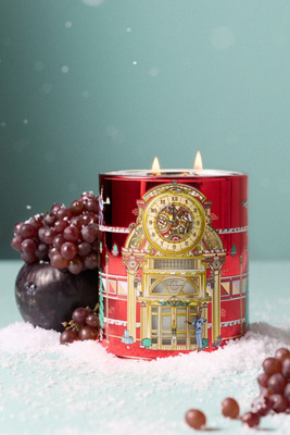 Glasshouse Fragrances Glasshouse Floral Night Before Christmas Boxed Glass Candle In Red