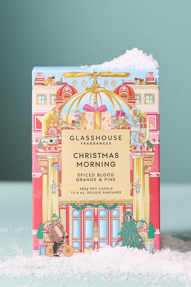 Glasshouse Woody White Christmas Boxed Glass Candle #3