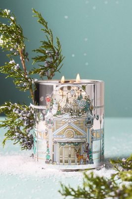 Glasshouse Fragrances Glasshouse Fruity Christmas Morning Boxed Glass Candle In Gray