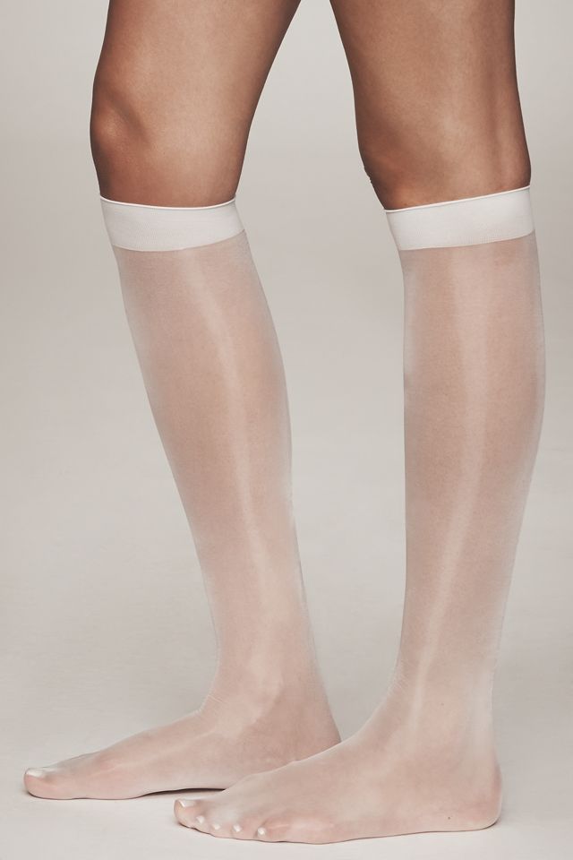 Lechery® Lustrous Silky Shiny Sheer Knee-High Socks, Set of 2 #1