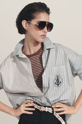 Anthropologie - Spitfire Yellow Oversized Sunglasses Spitfire Yellow Oversized Sunglasses | Anthropologie main image 2