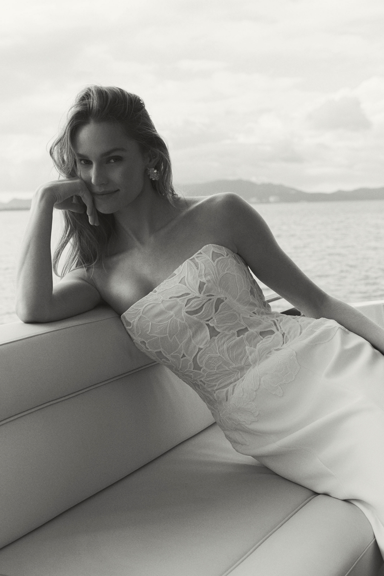 Jenny by Yoo Raelyn Strapless Column Wedding Gown