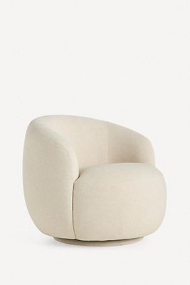 Cosette Linen Swivel Chair
