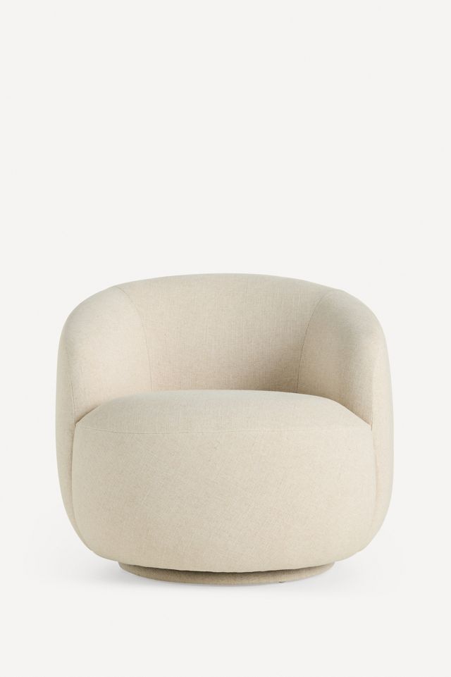 Cosette Linen Swivel Chair #1