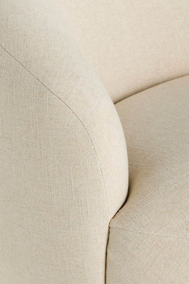 Cosette Linen Swivel Chair #4