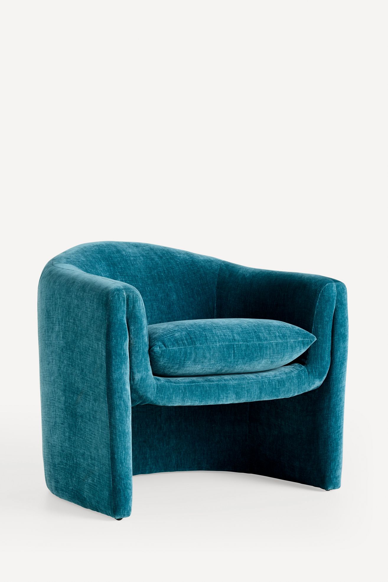 Sculptural Chair - Performance Slub Velvet Dragonfly, One Size
